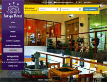 Tablet Screenshot of intiqahotel.com